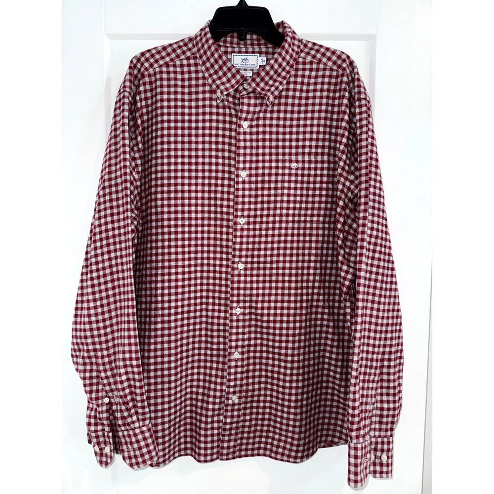 Southern Tide Men’s XXL Long Sleeve Button Up Flannel Shirt